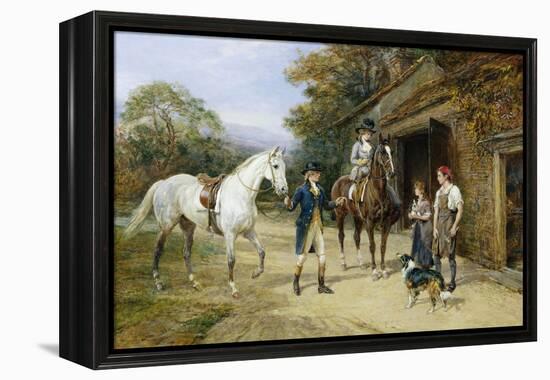 Casting a Shoe at the Blacksmith's-Heywood Hardy-Framed Premier Image Canvas