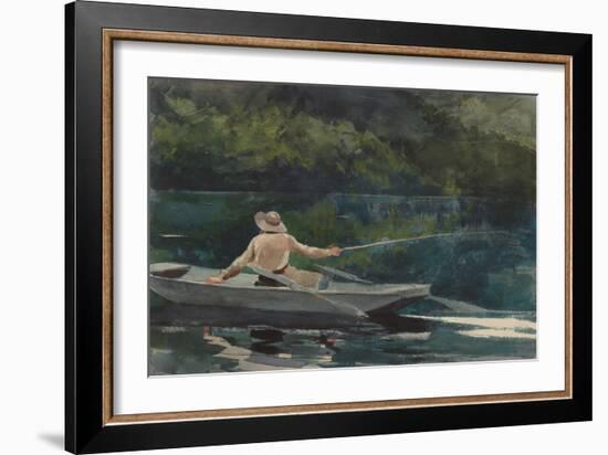 Casting, Number Two, by Winslow Homer, 1894, American painting,-Winslow Homer-Framed Art Print