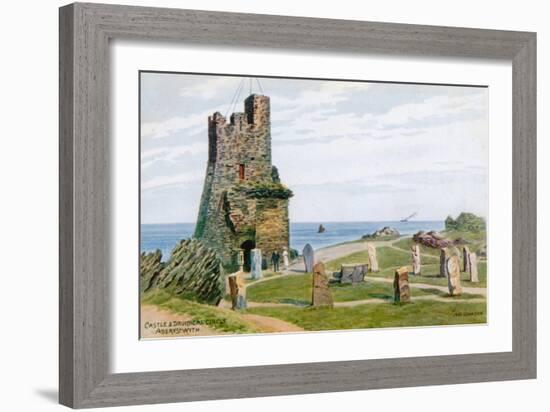 Castle and Druidical Circle, Aberystwyth-Alfred Robert Quinton-Framed Giclee Print