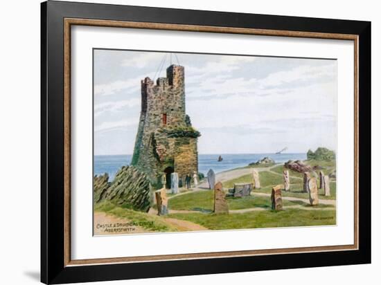 Castle and Druidical Circle, Aberystwyth-Alfred Robert Quinton-Framed Giclee Print