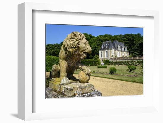 Castle and Gardens of Valmer, Indre et Loire, Centre, France, Europe-Nathalie Cuvelier-Framed Photographic Print