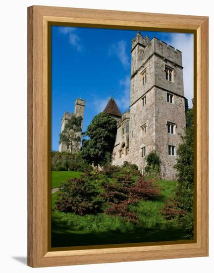 Castle and Jacobean Garden, Lismore Castle, County Waterford, Ireland-null-Framed Premier Image Canvas