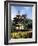 Castle and Princes Street Garden Fountain, Edinburgh, Lothian, Scotland, United Kingdom-Neale Clarke-Framed Photographic Print