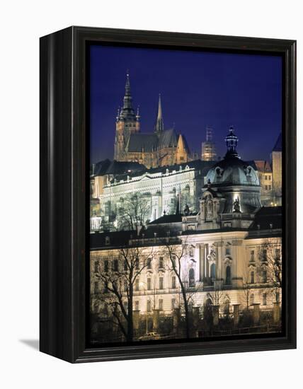 Castle and St Vitus Cathedral, Prague, Czech Republic-Jon Arnold-Framed Premier Image Canvas