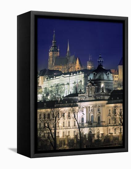Castle and St Vitus Cathedral, Prague, Czech Republic-Jon Arnold-Framed Premier Image Canvas