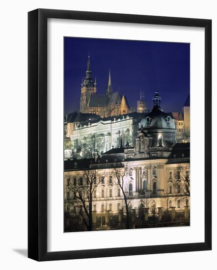 Castle and St Vitus Cathedral, Prague, Czech Republic-Jon Arnold-Framed Photographic Print