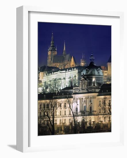 Castle and St Vitus Cathedral, Prague, Czech Republic-Jon Arnold-Framed Photographic Print