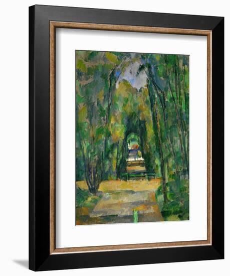 Castle and Village of Medan, circa 1885-Paul Cézanne-Framed Giclee Print