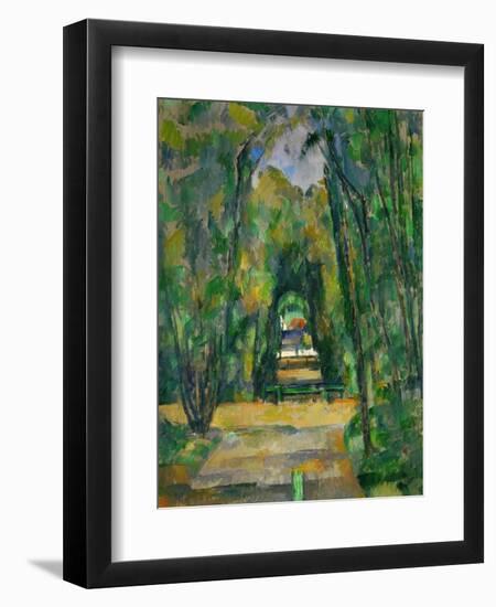 Castle and Village of Medan, circa 1885-Paul Cézanne-Framed Giclee Print