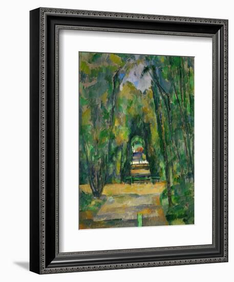 Castle and Village of Medan, circa 1885-Paul Cézanne-Framed Giclee Print