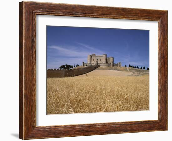 Castle and Walls, Belmonte, Castilla La Mancha, Spain-J Lightfoot-Framed Photographic Print