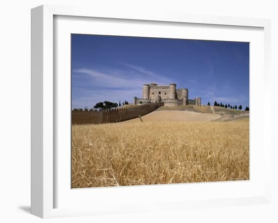 Castle and Walls, Belmonte, Castilla La Mancha, Spain-J Lightfoot-Framed Photographic Print