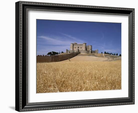 Castle and Walls, Belmonte, Castilla La Mancha, Spain-J Lightfoot-Framed Photographic Print
