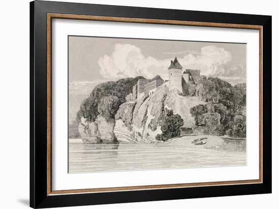 Castle at Tancarville, Published 1st October 1821-John Sell Cotman-Framed Giclee Print