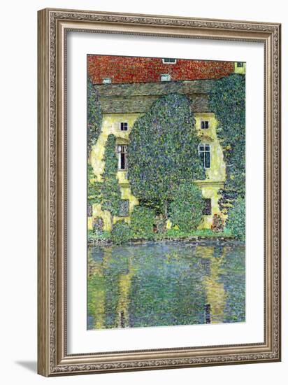 Castle at the Attersee-Gustav Klimt-Framed Art Print