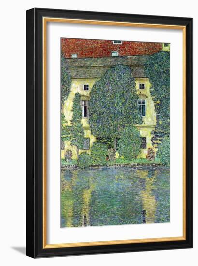 Castle At The Attersee-Gustav Klimt-Framed Art Print