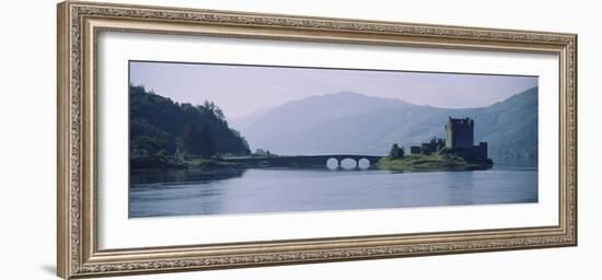 Castle at the Lakeside, Eilean Donan Castle, Loch Duich, Highlands Region, Scotland-null-Framed Photographic Print