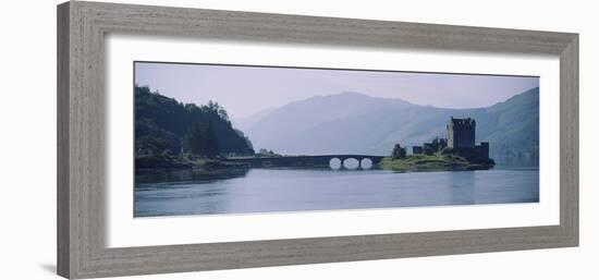 Castle at the Lakeside, Eilean Donan Castle, Loch Duich, Highlands Region, Scotland-null-Framed Photographic Print