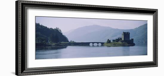 Castle at the Lakeside, Eilean Donan Castle, Loch Duich, Highlands Region, Scotland-null-Framed Photographic Print