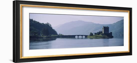 Castle at the Lakeside, Eilean Donan Castle, Loch Duich, Highlands Region, Scotland-null-Framed Photographic Print