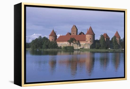 Castle at the Lakeside-null-Framed Premier Image Canvas