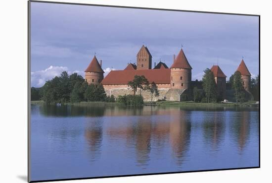 Castle at the Lakeside-null-Mounted Photographic Print