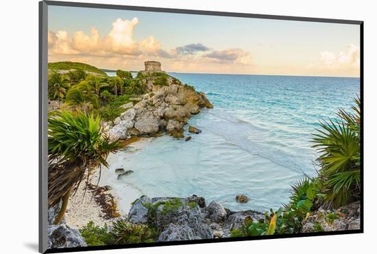 Castle at Tulum Mexico Yutacan-null-Mounted Art Print