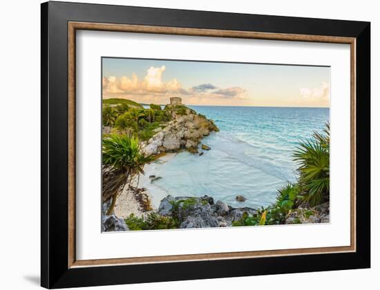 Castle at Tulum Mexico Yutacan-null-Framed Art Print