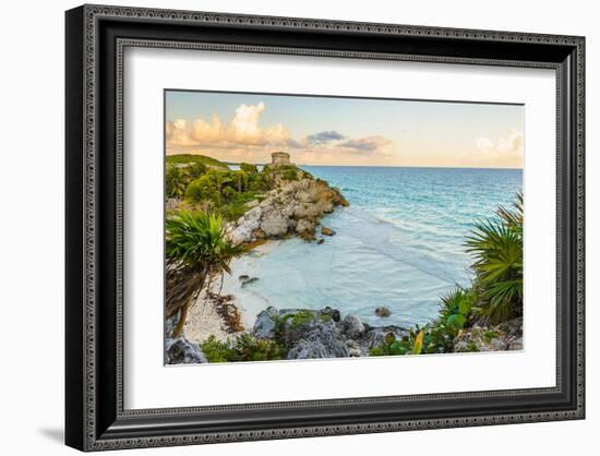 Castle at Tulum Mexico Yutacan-null-Framed Art Print