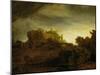 Castle at Twilight, 1640-Rembrandt van Rijn-Mounted Giclee Print