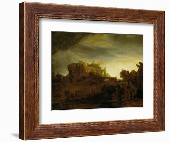 Castle at Twilight, 1640-Rembrandt van Rijn-Framed Giclee Print