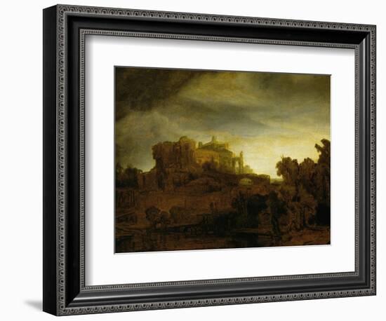 Castle at Twilight, 1640-Rembrandt van Rijn-Framed Giclee Print