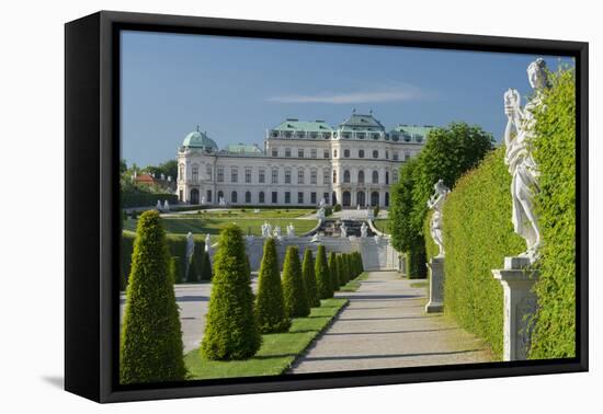 Castle Belvedere, Belvedere Garden, Vienna, Austria-Rainer Mirau-Framed Premier Image Canvas