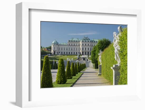 Castle Belvedere, Belvedere Garden, Vienna, Austria-Rainer Mirau-Framed Photographic Print