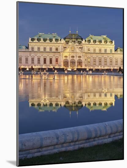 Castle Belvedere During the Advent, Vienna, Austria-Rainer Mirau-Mounted Photographic Print