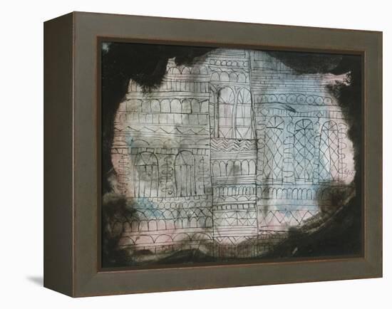 Castle Burning; Schloss in Flammen-Paul Klee-Framed Premier Image Canvas