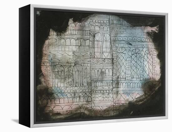 Castle Burning; Schloss in Flammen-Paul Klee-Framed Premier Image Canvas