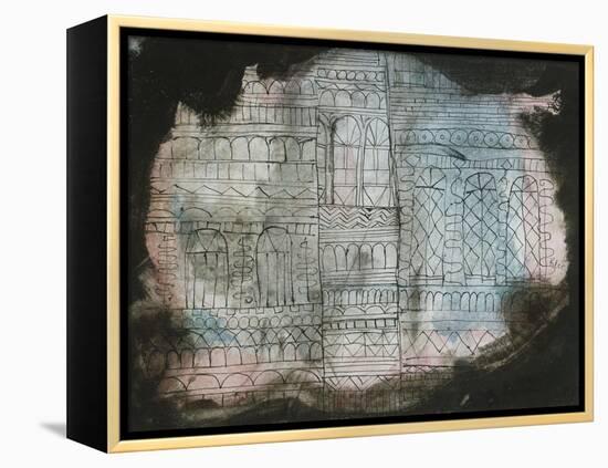 Castle Burning; Schloss in Flammen-Paul Klee-Framed Premier Image Canvas