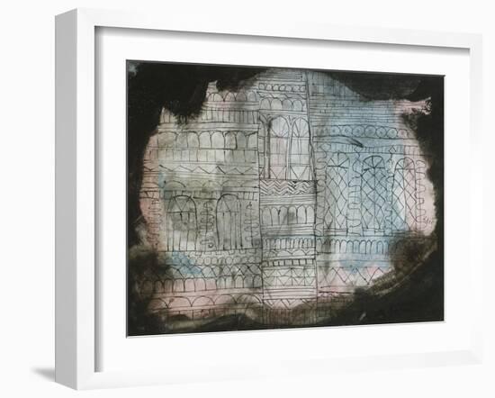 Castle Burning; Schloss in Flammen-Paul Klee-Framed Giclee Print