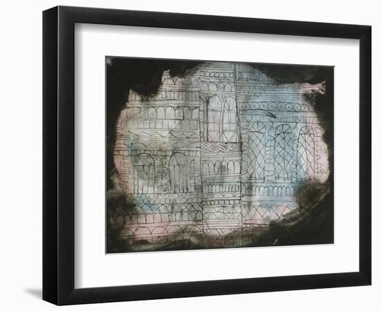 Castle Burning; Schloss in Flammen-Paul Klee-Framed Giclee Print