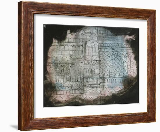 Castle Burning; Schloss in Flammen-Paul Klee-Framed Giclee Print