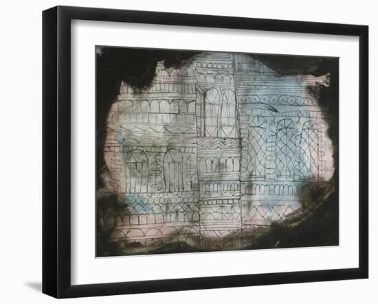 Castle Burning; Schloss in Flammen-Paul Klee-Framed Giclee Print
