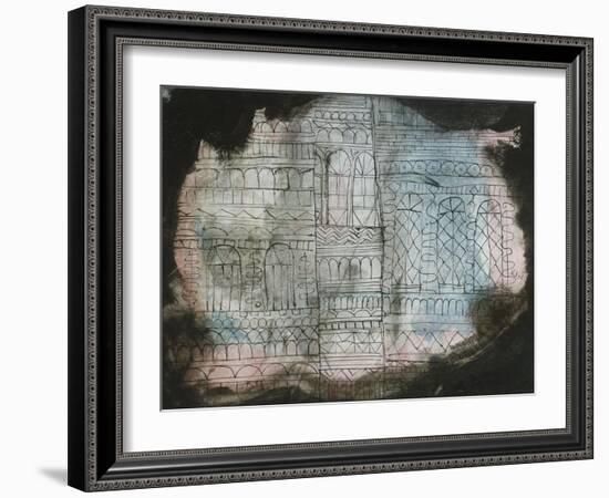 Castle Burning; Schloss in Flammen-Paul Klee-Framed Giclee Print