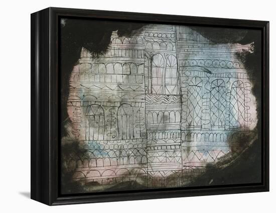 Castle Burning; Schloss in Flammen-Paul Klee-Framed Premier Image Canvas