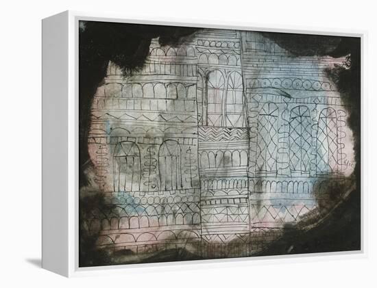 Castle Burning; Schloss in Flammen-Paul Klee-Framed Premier Image Canvas