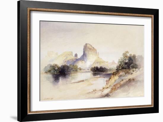 Castle Butte, Green River, Wyoming, 1894-Thomas Moran-Framed Giclee Print