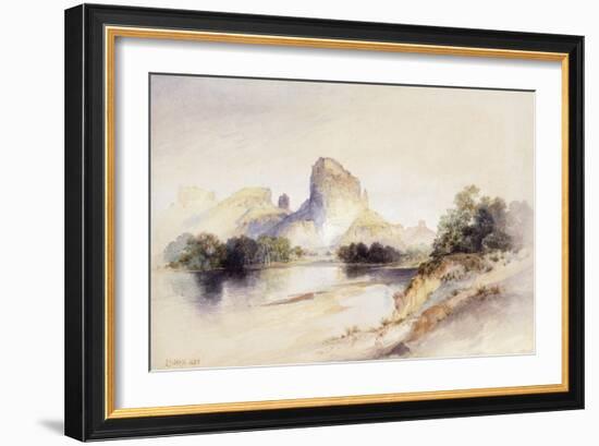 Castle Butte, Green River, Wyoming, 1894-Thomas Moran-Framed Giclee Print