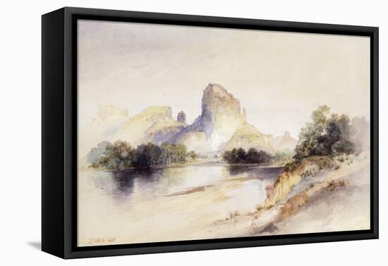 Castle Butte, Green River, Wyoming, 1894-Thomas Moran-Framed Premier Image Canvas