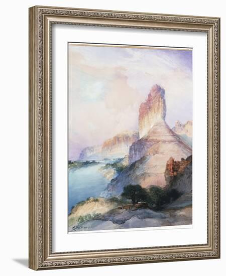 Castle Butte, Green River, Wyoming, 1900-Moran-Framed Giclee Print