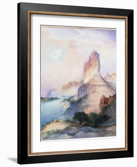 Castle Butte, Green River, Wyoming, 1900-Moran-Framed Giclee Print